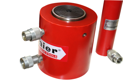 Cric hydraulique à double effet robuste en acier à plusieurs étages