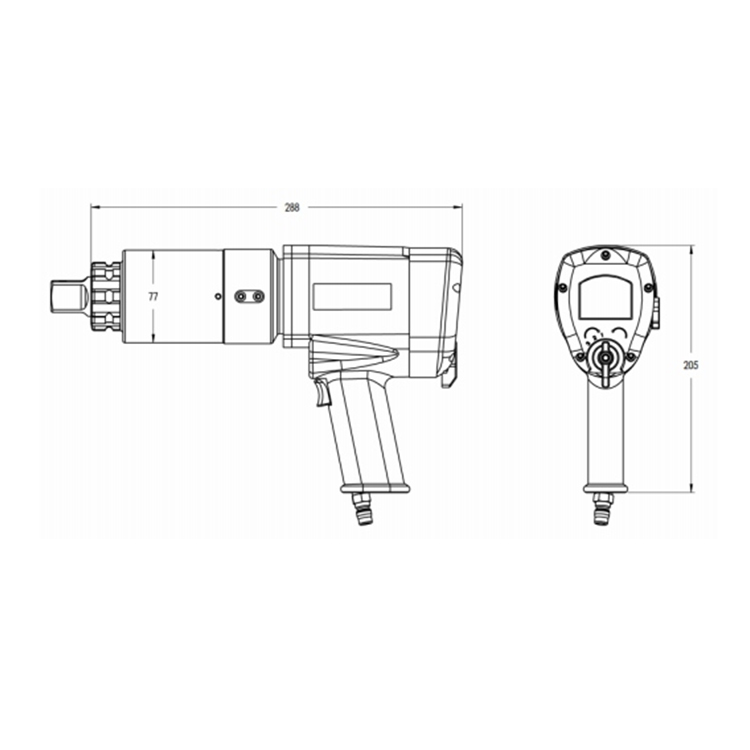 Clé dynamométrique pneumatique BRPW-M