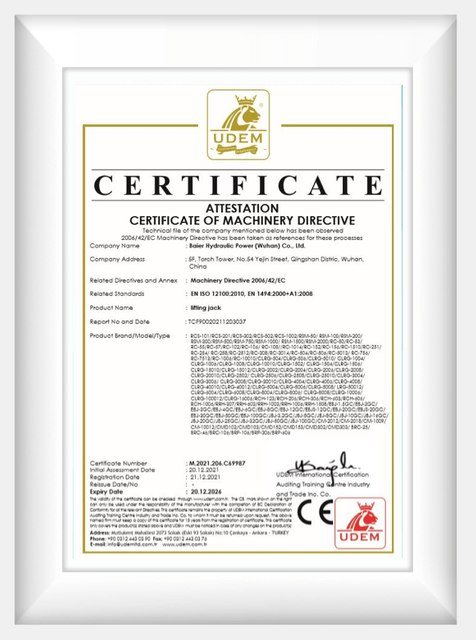Certificat de clé dynamométrique électrique Baier