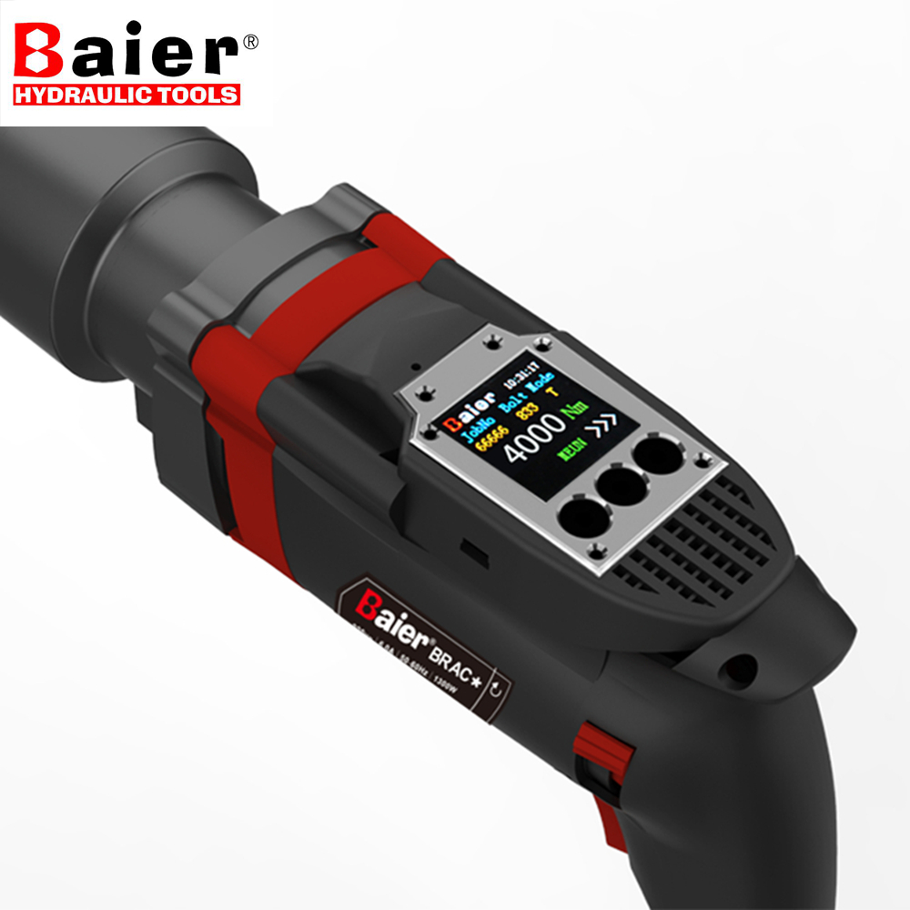 Clé électrique méga couple BRAC-S6000, 900-5700 Nm, conçue pour l'assemblage de mégastructures