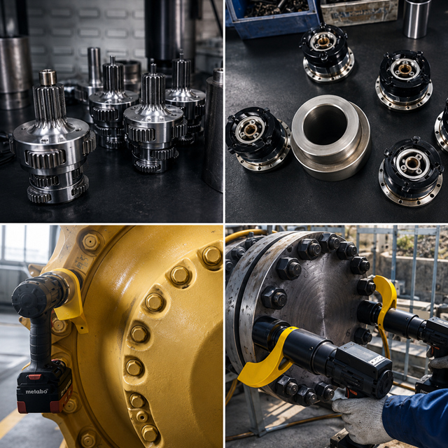 Clé dynamométrique sans fil robuste 12 000 Nm pour outil de boulonnage de batterie intelligent éolien et pétrochimique Précision ± 5 % - Bair BRDC-SS