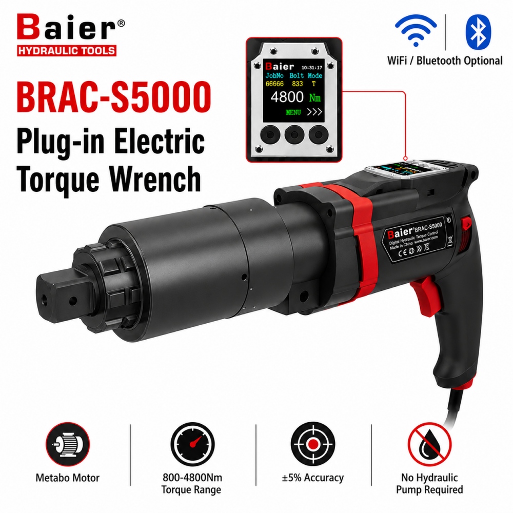 Cl&eacute; dynamom&eacute;trique &eacute;lectrique enfichable BRAC-S5000 avec moteur Metabo