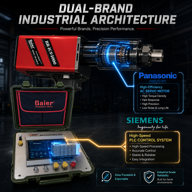 Système de boulonnage de précision numérique de clé dynamométrique électrique servo BRSH