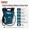 Batterie au lithium pour sac à dos 18 V, 40 Ah, pour clés dynamométriques sans fil Baier